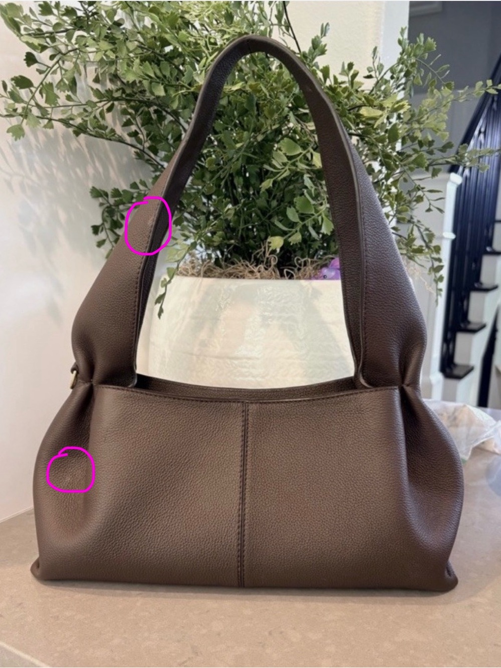 Authentic Polene Neuf East West Shoulder Bag in Ebony - Picture 7 of 8